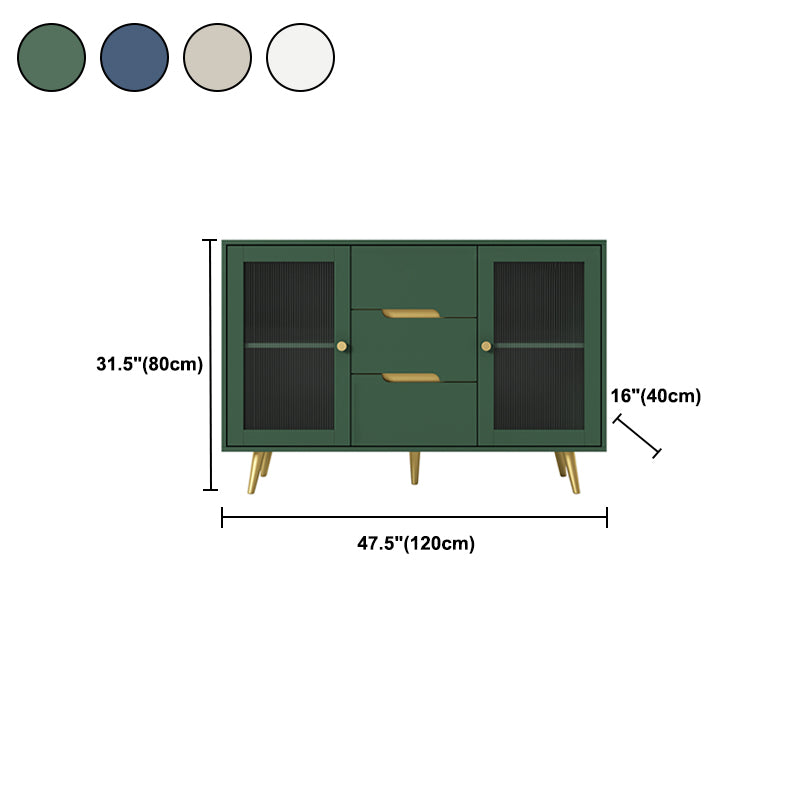 Sideboard in legno ingegnerizzato moderno con porte e cassetti per sala da pranzo