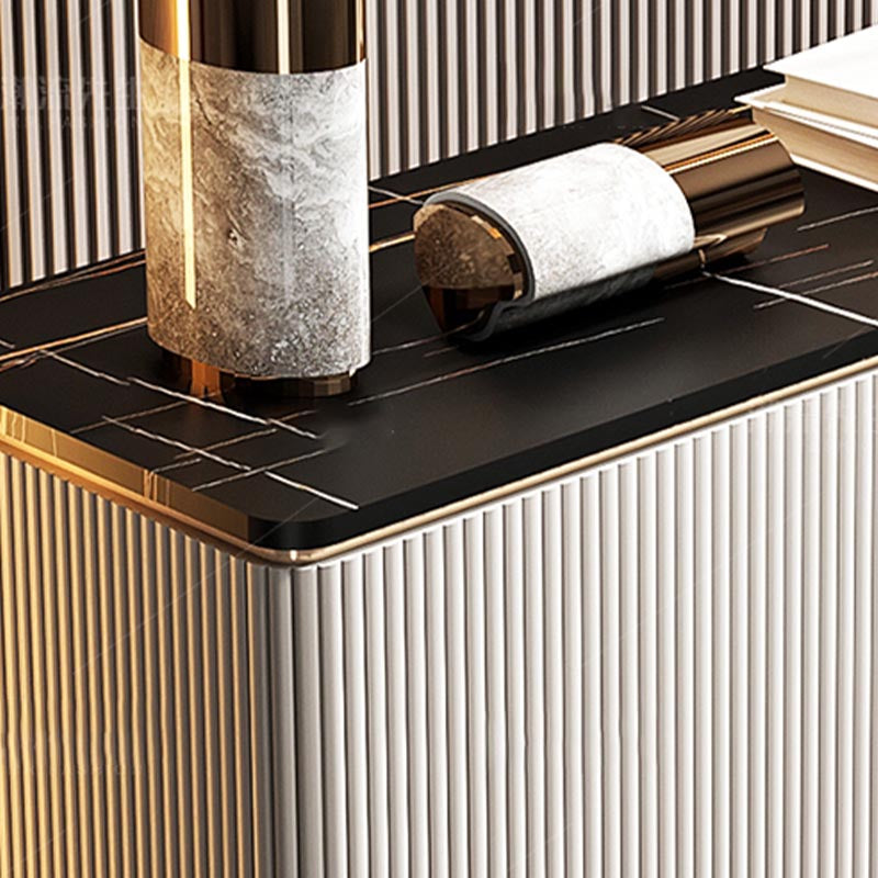 Sintered Stone Storage Cabinet Luxury Rectangle Sideboard for Home Clearhalo 'buffet_sideboard' 'Buffets & Sideboards' 'furn' 'furn_buffet_sideboard' 'Furniture' 'Kitchen & Dining Furniture' 5531517