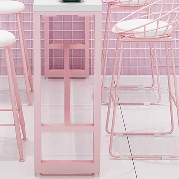 Glam 1/5 stukken Balk Tafel Set rechthoekige stenen aanrechttafel met hoge ontlasting