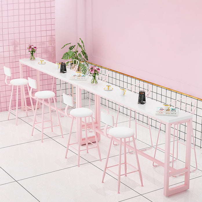 Glam 1/5 stukken Balk Tafel Set rechthoekige stenen aanrechttafel met hoge ontlasting