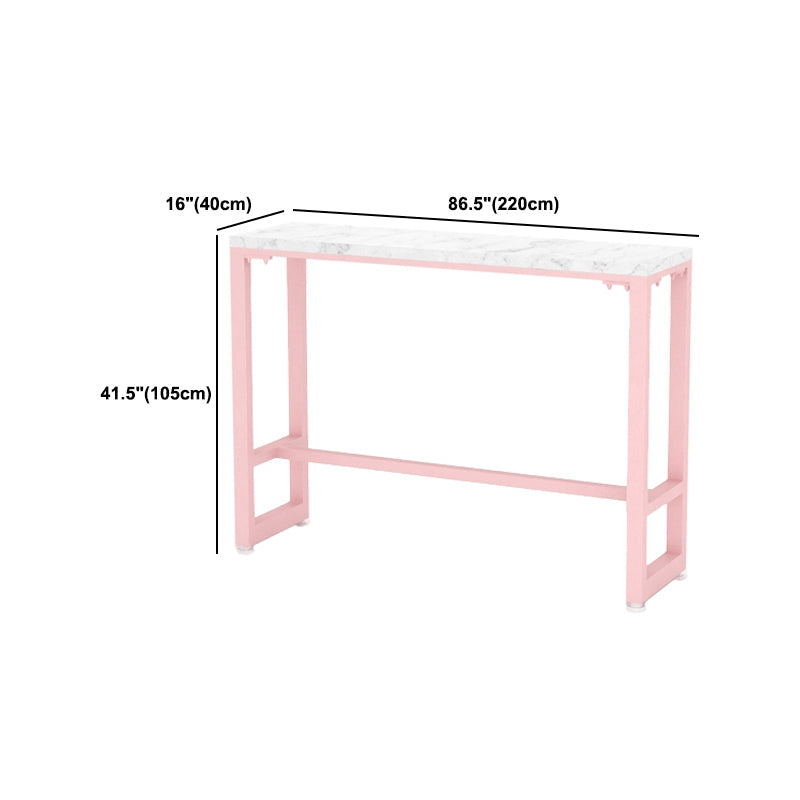 Glam 1/5 stukken Balk Tafel Set rechthoekige stenen aanrechttafel met hoge ontlasting