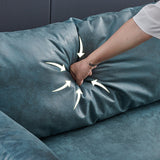 Faux Leather Stain Sofa with Single Cushion Pillow Top Arm Settee for Living Room