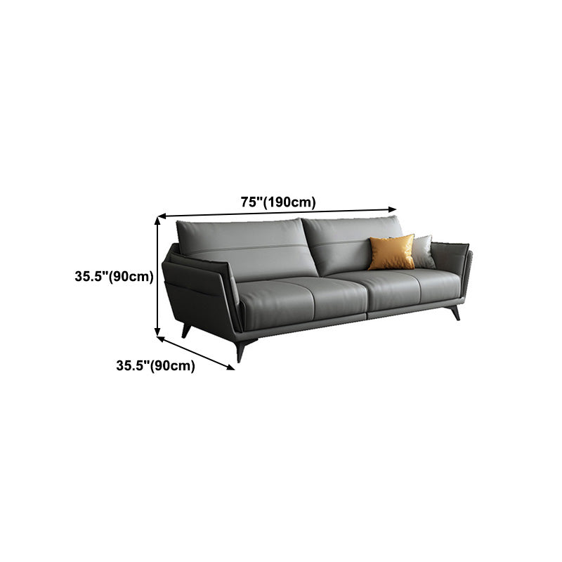 Fleckenabweisendes Kunstleder mit Stauraum, Wohnzimmersitzgelegenheit mit quadratischen Armlehnen