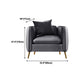 Glam Grey Standard Square braccio quadrato soggiorno in pelle divano resistente alle macchie