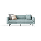 Living Room Standard Stationary Cushions Faux Leather Square Arm Sofa 73"L x 32"W x 29"H Blue Clearhalo 'furn' 'furn_sofas' 'Furniture' 'Living Room Furniture' 'Sofa' 'sofas' 5532704