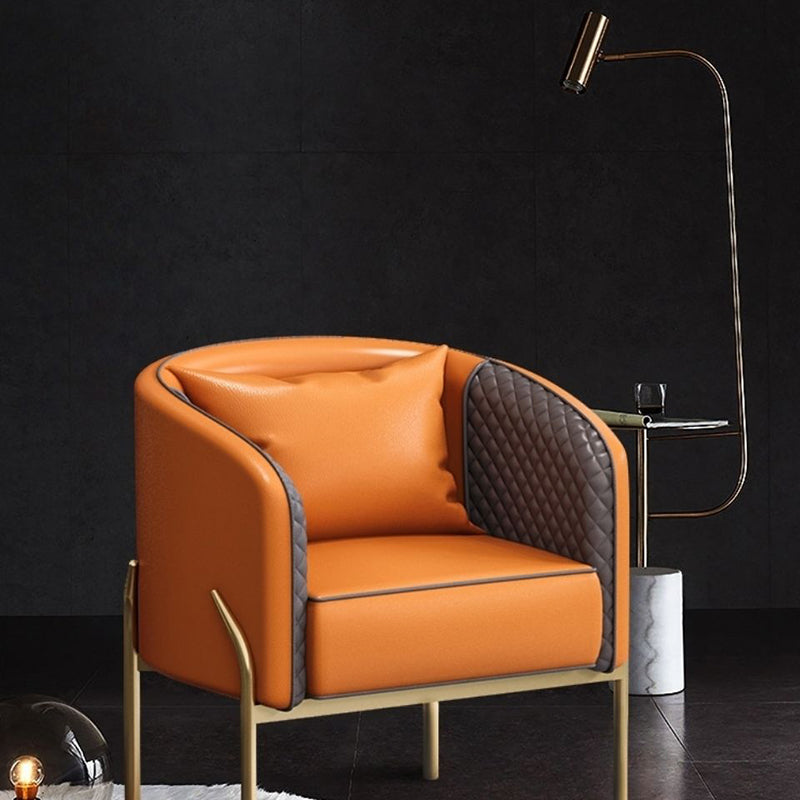 Sofá de cuatro patas básico de brazo inclinado moderno para sala de estar, apartamento