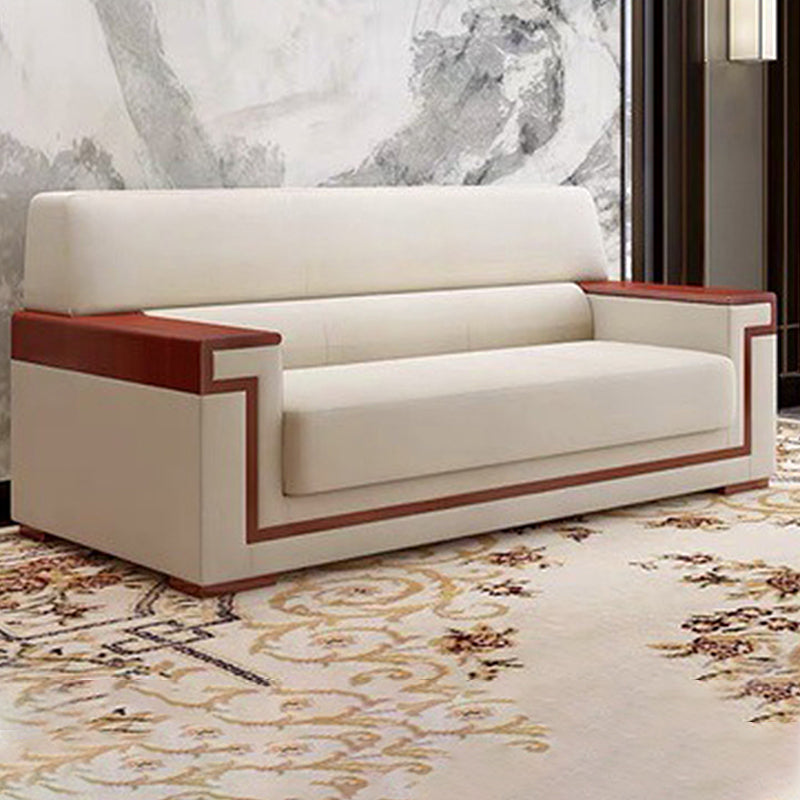 Blanc Contemporain Sectional Square Bras standard canapé standard pour le salon, appartement