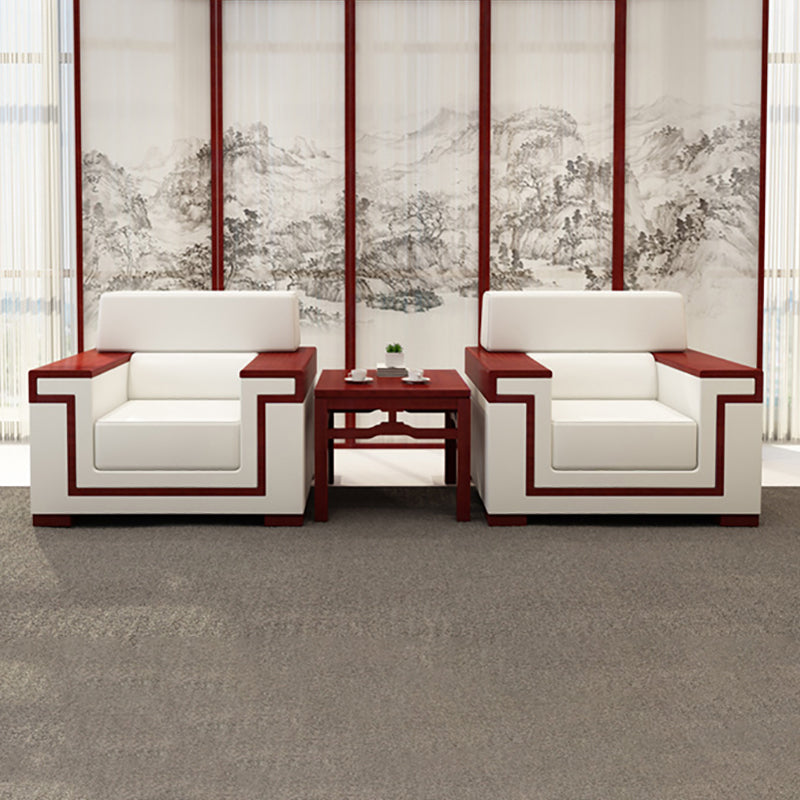 Blanc Contemporain Sectional Square Bras standard canapé standard pour le salon, appartement