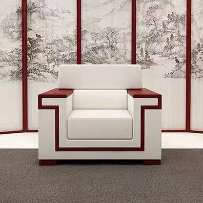 Blanc Contemporain Sectional Square Bras standard canapé standard pour le salon, appartement