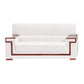 Blanc Contemporain Sectional Square Bras standard canapé standard pour le salon, appartement