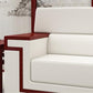 Blanc Contemporain Sectional Square Bras standard canapé standard pour le salon, appartement