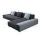 Scandinavian Velvet 3/4-seat Sectional Pillow Top Arm Sectional