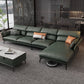 Vlek resistent modernisme sofa & chaise flared arm sectional
