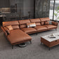 Vlek resistent modernisme sofa & chaise flared arm sectional