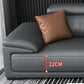 Modern Adjustable Sectional in Black Pillow Top Arm Sectional