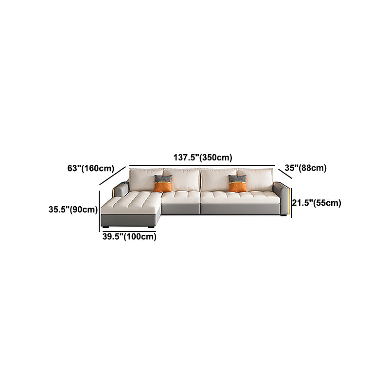 Stain Resistant Sofa Bed USB Charging Convertible Sectional with Storage Clearhalo 'furn' 'furn_sectionals' 'Furniture' 'Living Room Furniture' 'Sectionals' 5533045