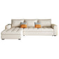 White Modern Sofa Bed with Storage USB Charging Convertible Sectional Left Clearhalo 'furn' 'furn_sectionals' 'Furniture' 'Living Room Furniture' 'Sectionals' 5533054
