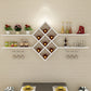 Houtwand gemonteerd wijnrek 9.2 "W x 29.2" H 7-bottle wijnrekken met plank