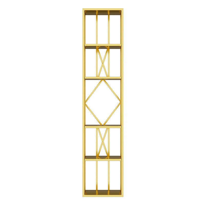 Glam Freestanding Wine Rack Bottle Metal Bottle Holder in Gold