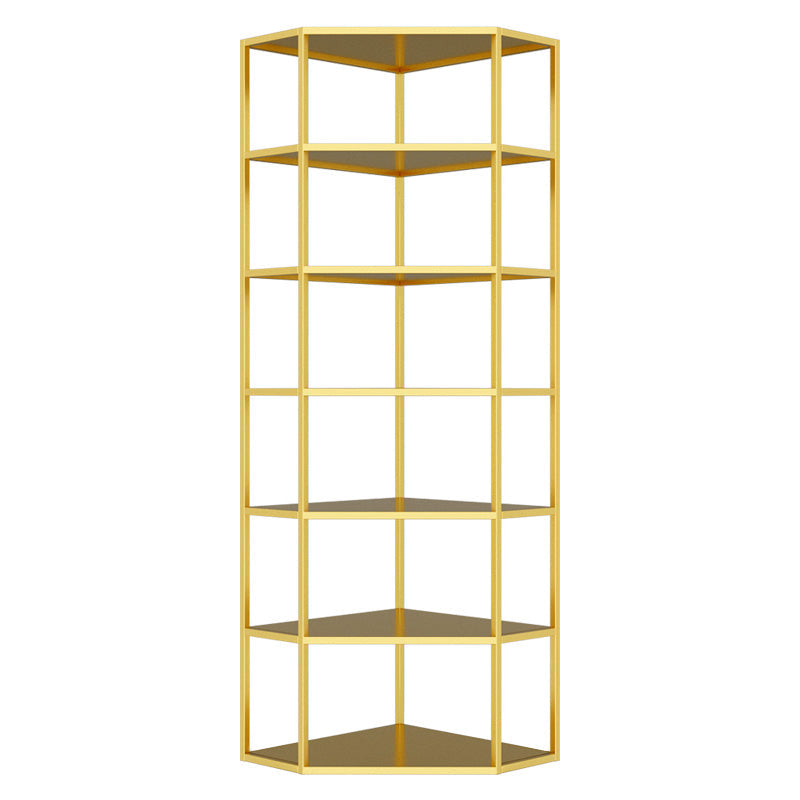 Soporte de botella de botella de estante de vino independiente en oro en oro