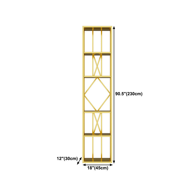 Glamfreie Weinregal Flaschenflaschenhalter in Gold freistehend