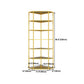 Glam Freestanding Wine Rack Bottle Metal Bottle Holder in Gold