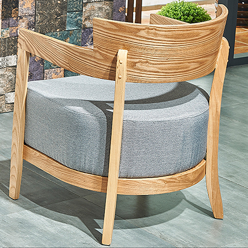 Solid Color Living Room Arms Included Basic Four Leg Square Arms Accent Chair