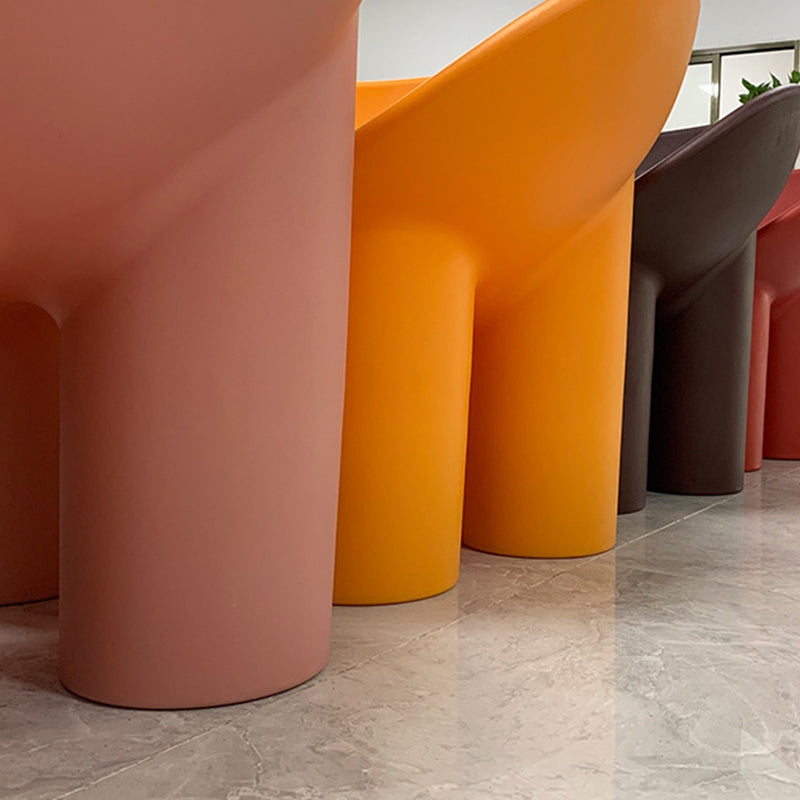 Modern Armless PP Accent Chair Bowl Shape Elephant Legs Papasan Chair Clearhalo 'Accent Chairs' 'accent_chairs' 'Chairs & Seating' 'furn' 'furn_accent_chairs' 'Furniture' 'Living Room Furniture' 5533380