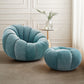 Modern Arm Chair, Velvet /Wool Upholstered Fixed Back Swivel Chair