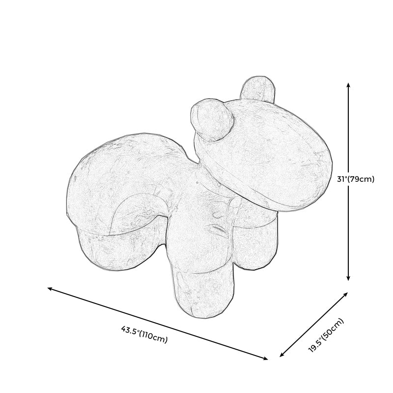 動物型のシートチェア、クリエイティブな子供のような固体アクセント椅子