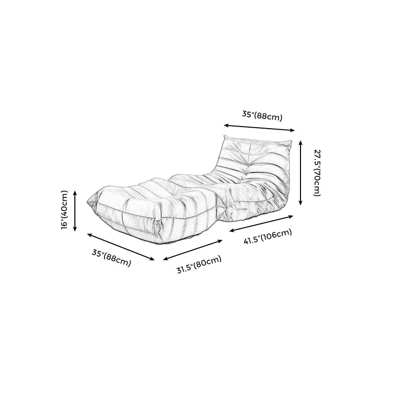 Caterpillar Lazy Sofa Can Lie down and Sleep Bedroom Small Sofa North Leisure Chair Clearhalo 'Accent Chairs' 'accent_chairs' 'Chairs & Seating' 'furn' 'furn_accent_chairs' 'Furniture' 'Living Room Furniture' 5533419