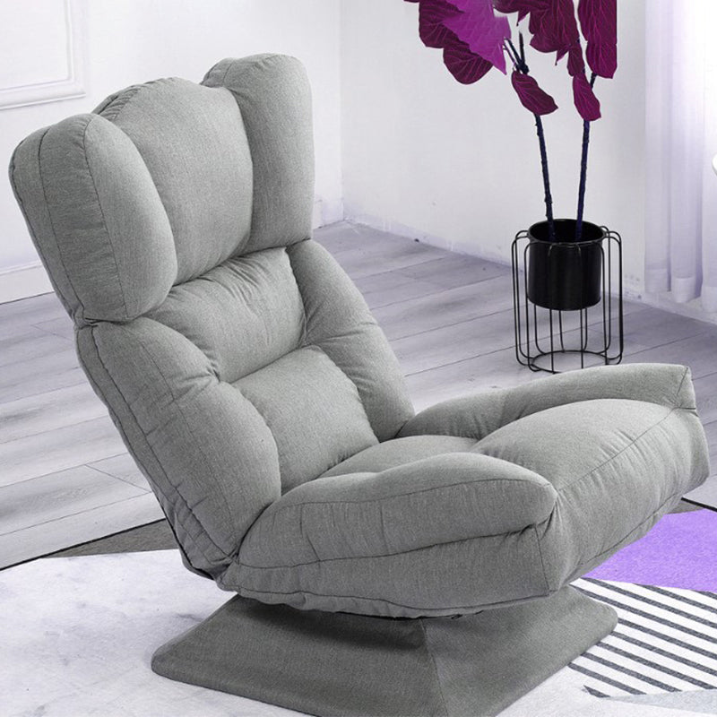 Sedia moderna a braccia, sedia accento imbottita miscela di cotone, 20 "(w) x 23" (d) x 33 "(h)