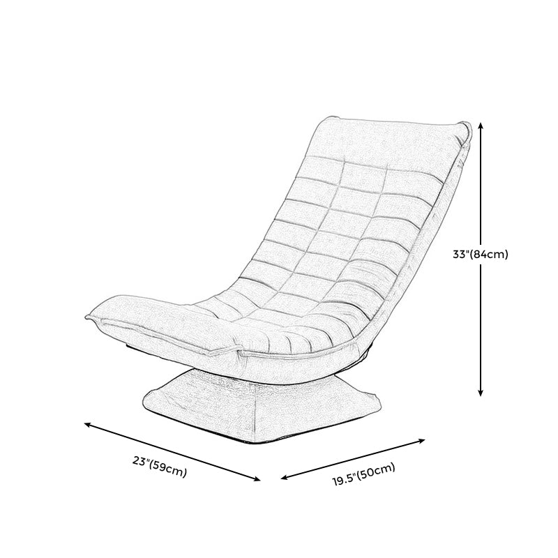 Sedia moderna a braccia, sedia accento imbottita miscela di cotone, 20 "(w) x 23" (d) x 33 "(h)