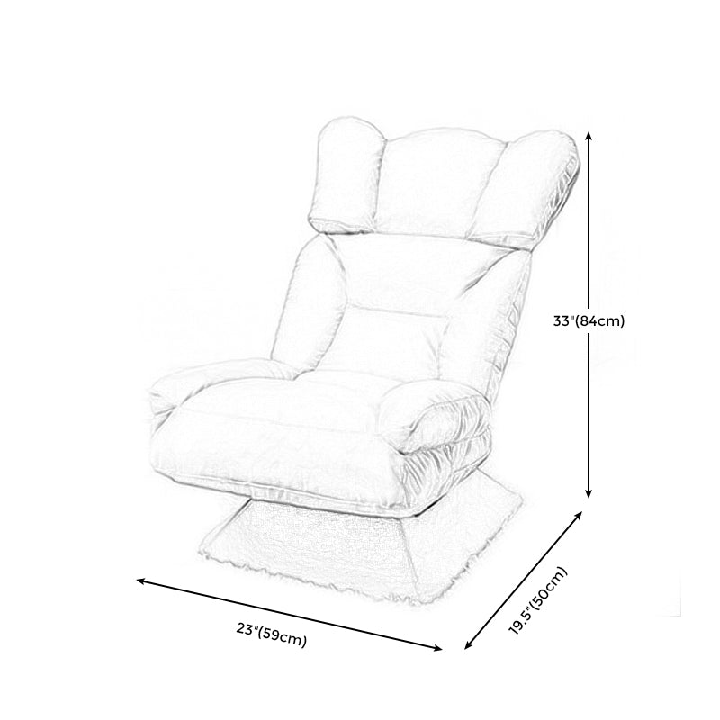 Sedia moderna a braccia, sedia accento imbottita miscela di cotone, 20 "(w) x 23" (d) x 33 "(h)