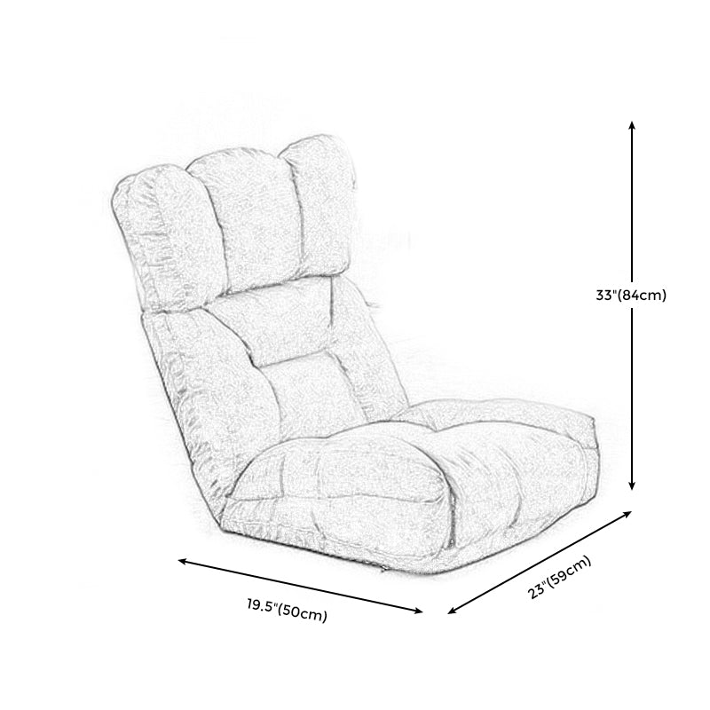 Sedia moderna a braccia, sedia accento imbottita miscela di cotone, 20 "(w) x 23" (d) x 33 "(h)