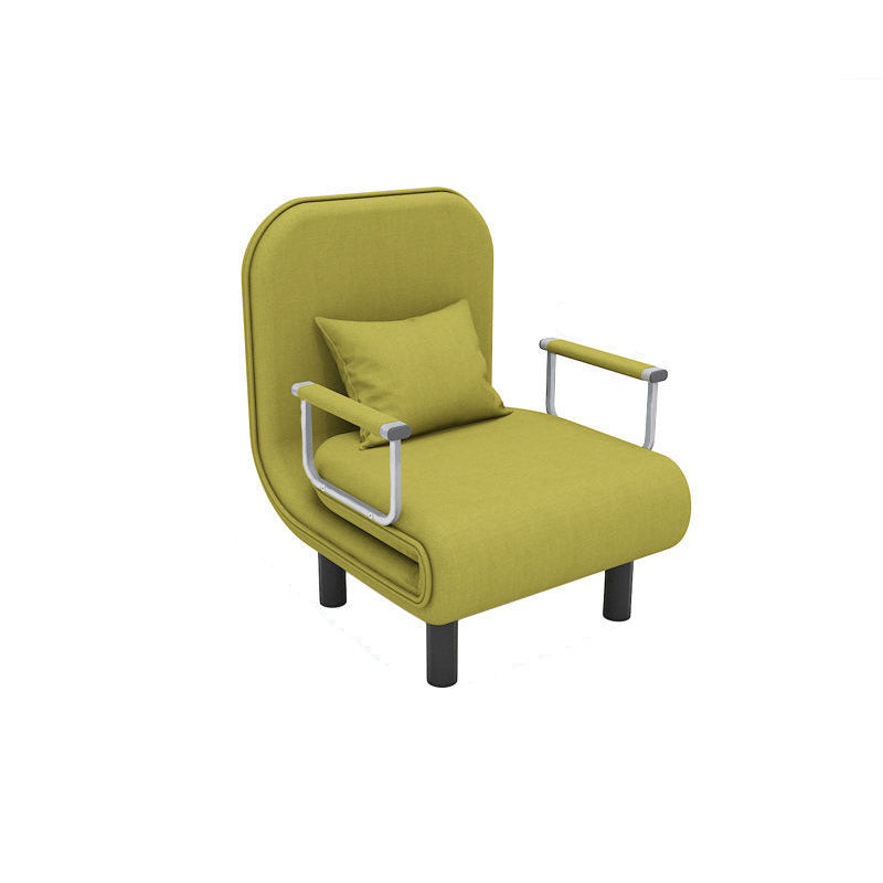 Convertible Accent chair Square Arms Velvet Convertible Chair with Basic Four Leg Green Clearhalo 'Accent Chairs' 'accent_chairs' 'Chairs & Seating' 'furn' 'furn_accent_chairs' 'Furniture' 'Living Room Furniture' 5533502