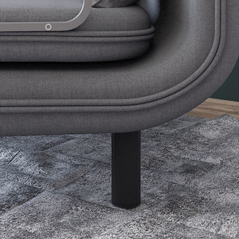 Convertible Accent chair Square Arms Velvet Convertible Chair with Basic Four Leg Clearhalo 'Accent Chairs' 'accent_chairs' 'Chairs & Seating' 'furn' 'furn_accent_chairs' 'Furniture' 'Living Room Furniture' 5533508