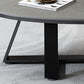 Oval Coffee Table Cocktail Table Slate Coffee Table for Living Room