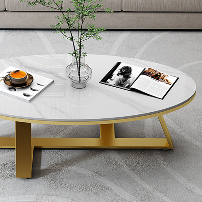 Oval Coffee Table Cocktail Table Slate Coffee Table for Living Room