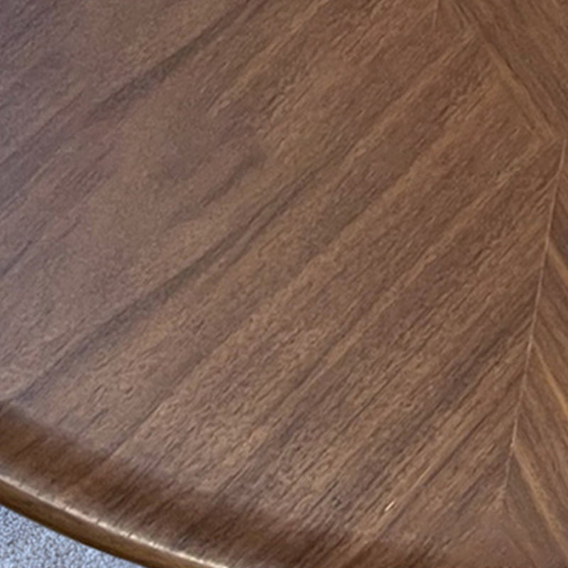 Ronde vierkante blokbasis hout/glas moderne stijl salontafel