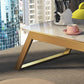 Glam Rectangle Marble Coffee Table with Iron Sled Base 1 Piece Clearhalo 'Coffee & Accent Tables' 'Coffee Tables' 'coffee_tables' 'furn' 'furn_coffee_tables' 'Furniture' 'Living Room Furniture' 5533717