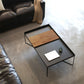 Rectangular/square Cross Table Base Metal Mid-century Modern Style Coffee Table