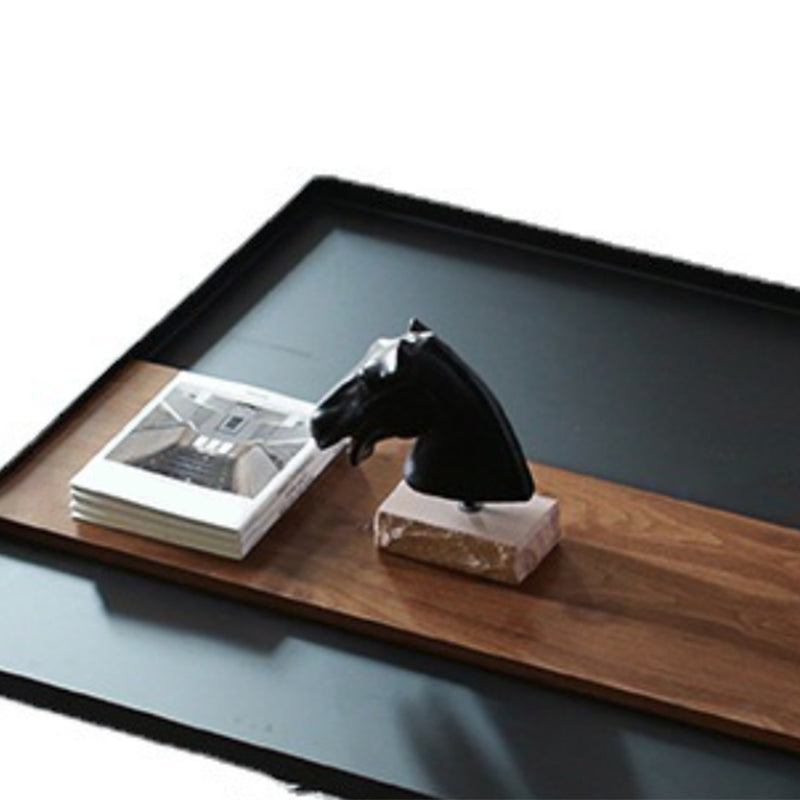 Rectangular/square Cross Table Base Metal Mid-century Modern Style Coffee Table