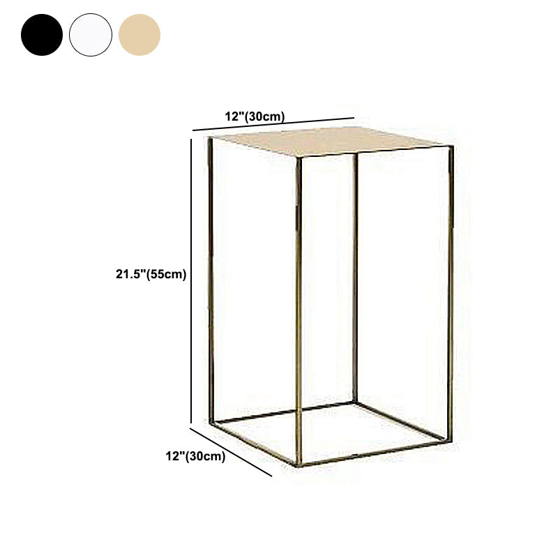 Contemporary Square Iron Side Table Simple Frame Sofa Side Table