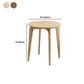 Scandinavian 19.6-inch Round Wood Top Side Table 3 Legs/4 Legs End Table Clearhalo 'Coffee & Accent Tables' 'End & Side Tables' 'end_side_tables' 'furn' 'furn_end_side_tables' 'Furniture' 'Living Room Furniture' 5534020