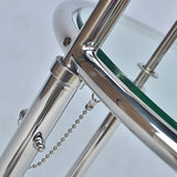 Moderne 20-inch ronde glazen bovenste eindtafel metalen c bijzettafel- verstelbare hoogte