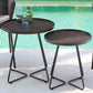 Mid-Century Metal Round Tray Top Side Table Iron Sled End Table Clearhalo 'Coffee & Accent Tables' 'End & Side Tables' 'end_side_tables' 'furn' 'furn_end_side_tables' 'Furniture' 'Living Room Furniture' 5534214