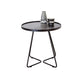 Mid-Century Metal Round Tray Top Side Table Iron Sled End Table Black 1 Clearhalo 'Coffee & Accent Tables' 'End & Side Tables' 'end_side_tables' 'furn' 'furn_end_side_tables' 'Furniture' 'Living Room Furniture' 5534215