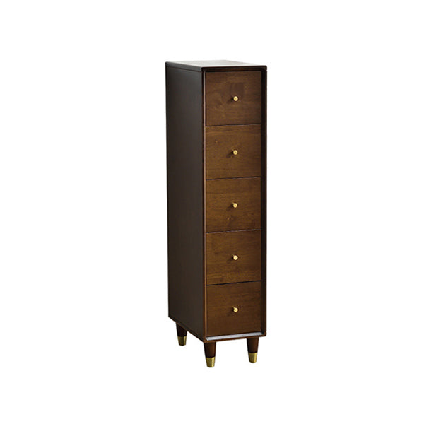 15,74 "Chéchante accent en bois moderne de large coffre en caoutchouc avec 5 tiroirs