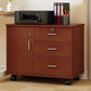 Modern Wooden Accent Cabinet with 1 Door Side Cabinet with Drawers